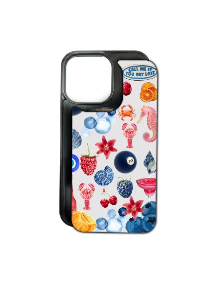 Husa MagChange pentru iPhone 13 Mini — design Summer Loving, Black