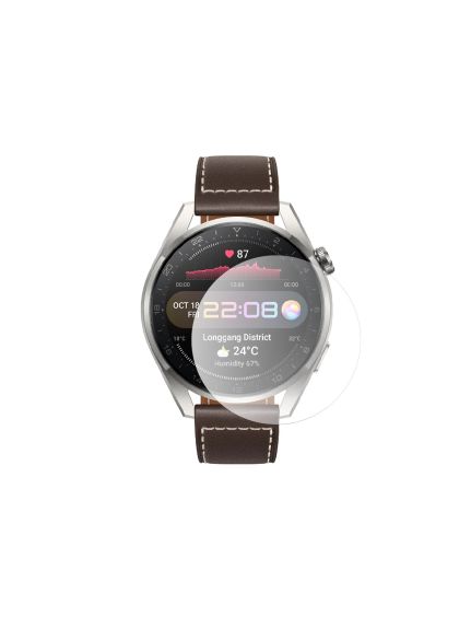 Set 2 folii protectie pentru Huawei Watch 3 Pro, ClearShield, NanoGlass, Full Glue