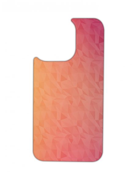 Placa MagChange pentru Apple iPhone 14 — design Polygon Red