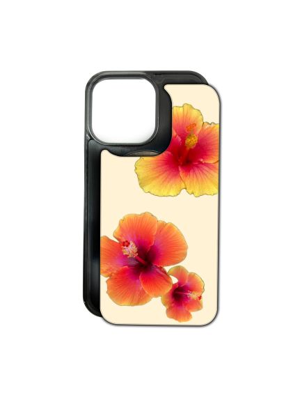 Husa MagChange pentru iPhone 14 Plus — design Hibiscus, Black